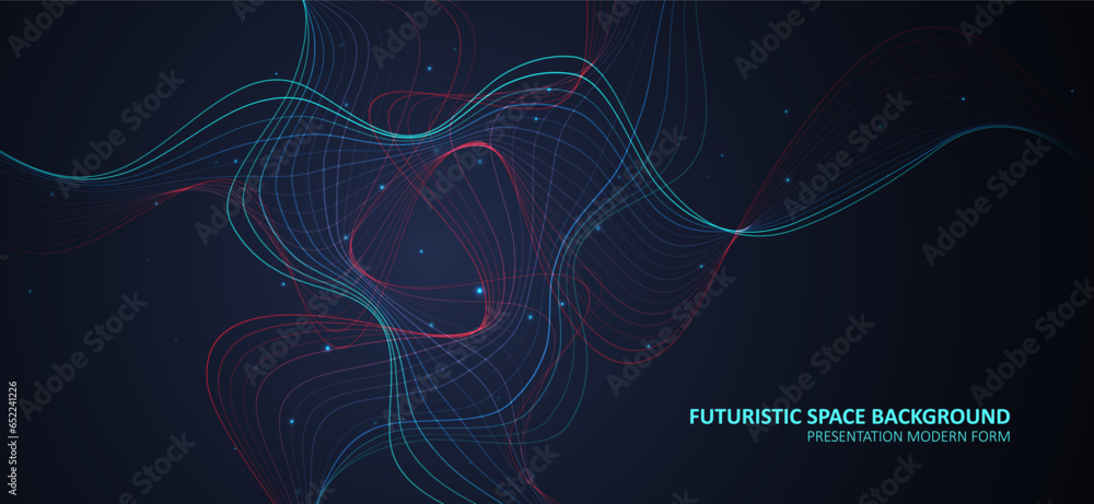 Abstract colored dynamic waves. Abstract colored dynamic waves.