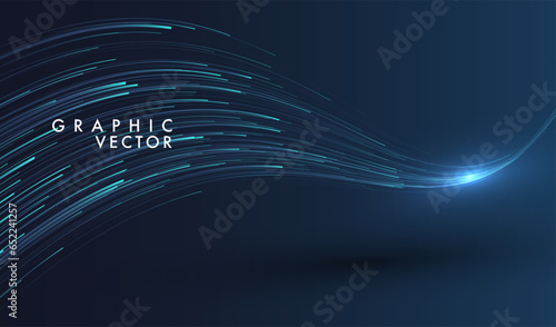 Lines composed of glowing background