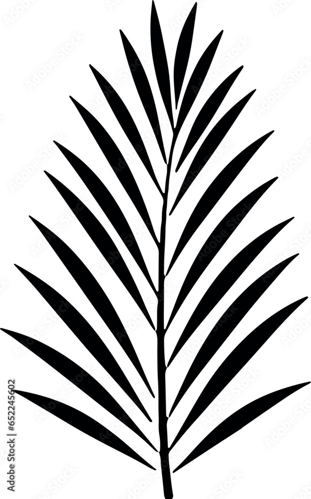 Tropical leaves dancing in vector silhouette, gracefully embracing the essence of palm goodness on a transparent canvas. Generative AI Tropical leaves dancing in vector silhouette, gracefully embracing the essence of palm goodness on a transparent canvas. Generative AI