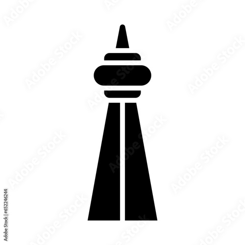 Cn Tower Glyph Glyph Icon Design