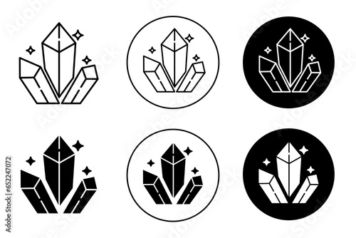 Drugs Crystal icon set. vector symbol illustration photo