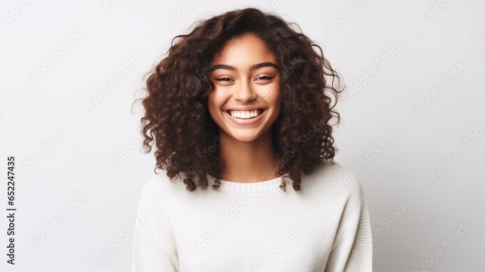 A radiant teenager stands against a softly illuminated studio backdrop, her captivating smile drawing viewers into the image. A radiant teenager stands against a softly illuminated studio backdrop, her captivating smile drawing viewers into the image.