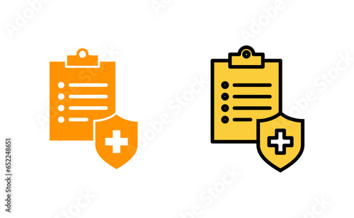 Medical insurance icon set tor for web and mobile app. health insurance sign and symbol
