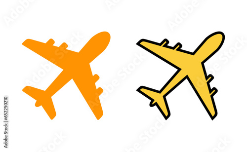 Plane icon set for web and mobile app. Airplane sign and symbol. Flight transport symbol. Travel sign. aeroplane © Lunaraa