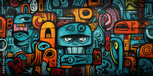 graffiti wall abstract background, idea for art background pop art.ai generative