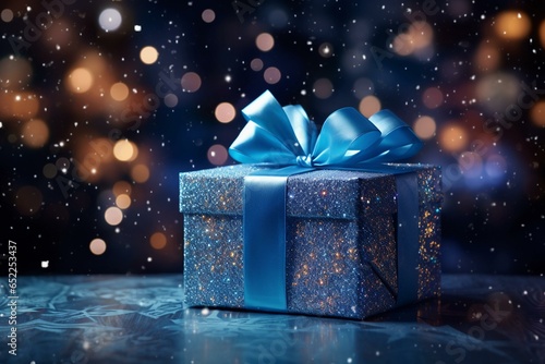 Gift Box with a Festive Touch, Generated by AI © Karol