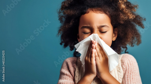 A tiny girl managing her runny nose during the shoot.