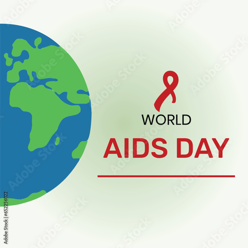 World AIDS Day Banner Background Illustration