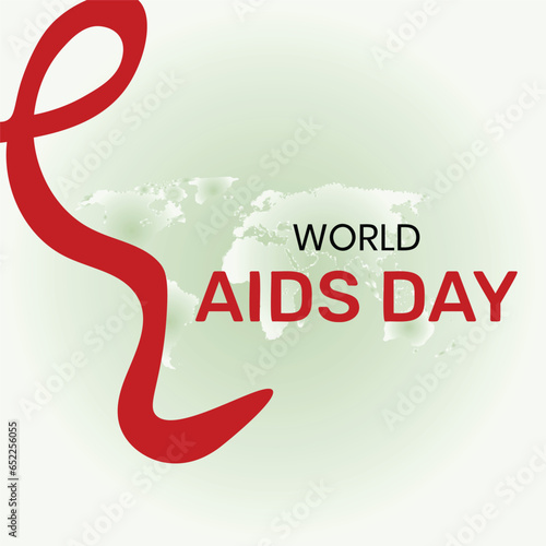 World AIDS Day Banner Background Illustration