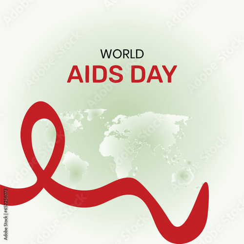 World AIDS Day Banner Background Illustration