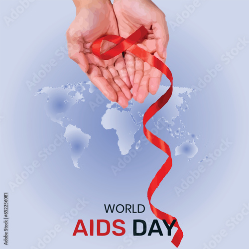 World AIDS Day Banner Background Illustration