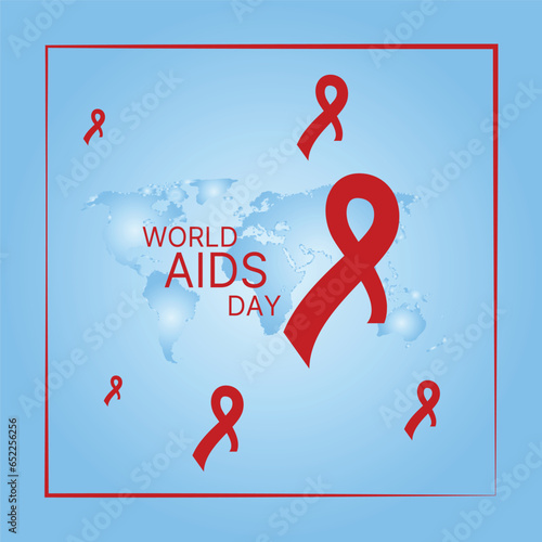 World AIDS Day Banner Background Illustration