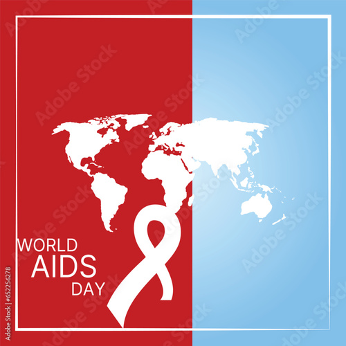 World AIDS Day Banner Background Illustration