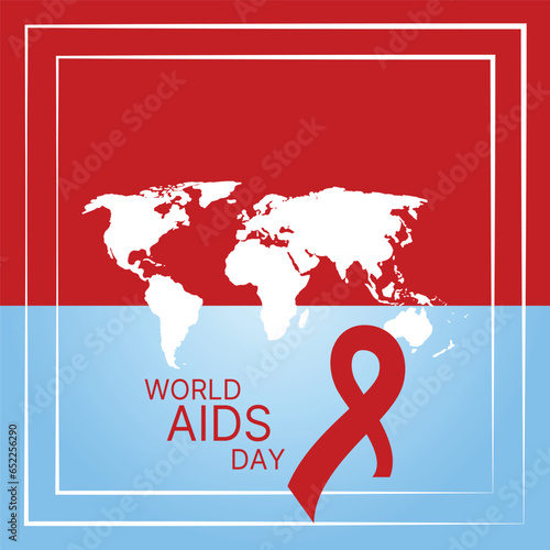 World AIDS Day Banner Background Illustration
