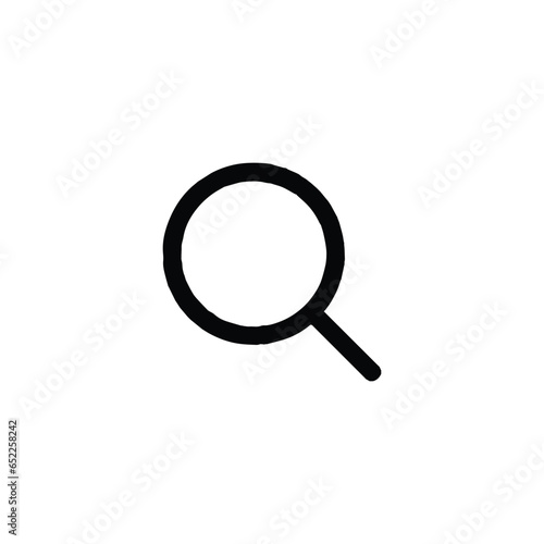 Search icon. Simple style search engine optimization company poster background symbol. Search engine optimization brand logo design element. Search t-shirt printing. Vector for sticker.
