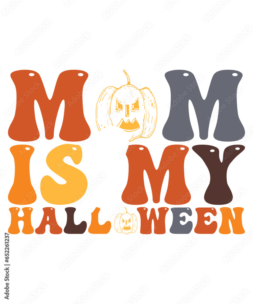 MoM Is My Halloween Shirt Design For Print