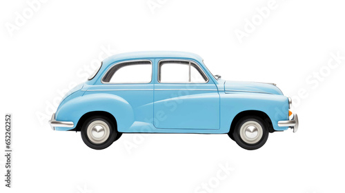 sky blue car isolated on transparent background