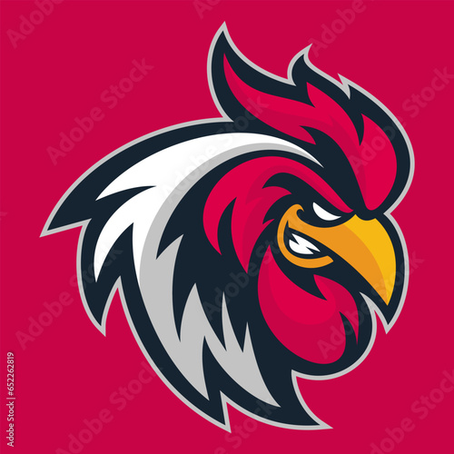 chicken rooster head mascot