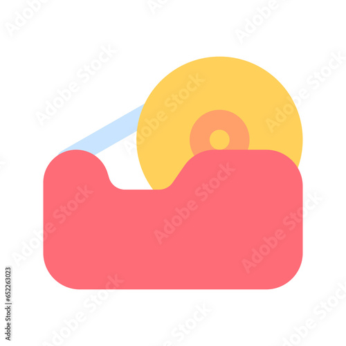 tape dispenser flat icon