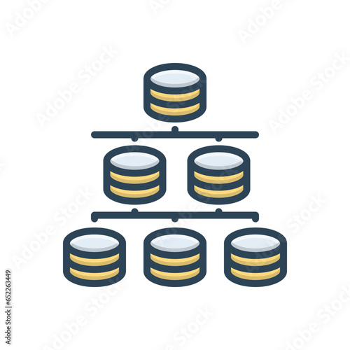 Color illustration icon for schema 
