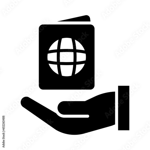Citizenship Glyph Icon Design