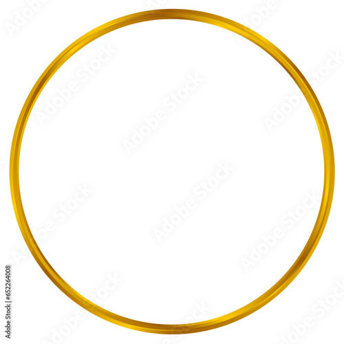 Simple golden circle frame 