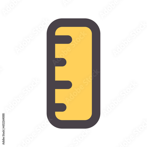 ruler flat line icon