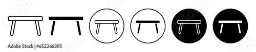 Table icon set. vector symbol illustration.