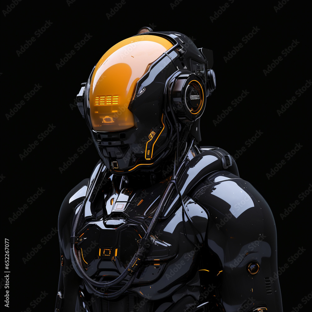 Robot Portrait Head Exoskeleton Droid Futuristic Bot Machine Space Heavy Battle Cyberpunk Humanoid Apocalypse Generative AI Robot Portrait Head Exoskeleton Droid Futuristic Bot Machine Space Heavy Battle Cyberpunk Humanoid Apocalypse Generative AI