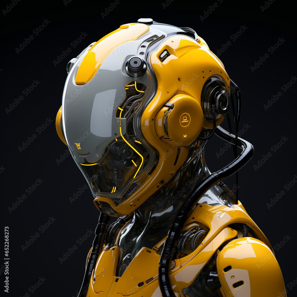 Robot Portrait Head Exoskeleton Droid Futuristic Bot Machine Space Heavy Battle Cyberpunk Humanoid Apocalypse Generative AI Robot Portrait Head Exoskeleton Droid Futuristic Bot Machine Space Heavy Battle Cyberpunk Humanoid Apocalypse Generative AI