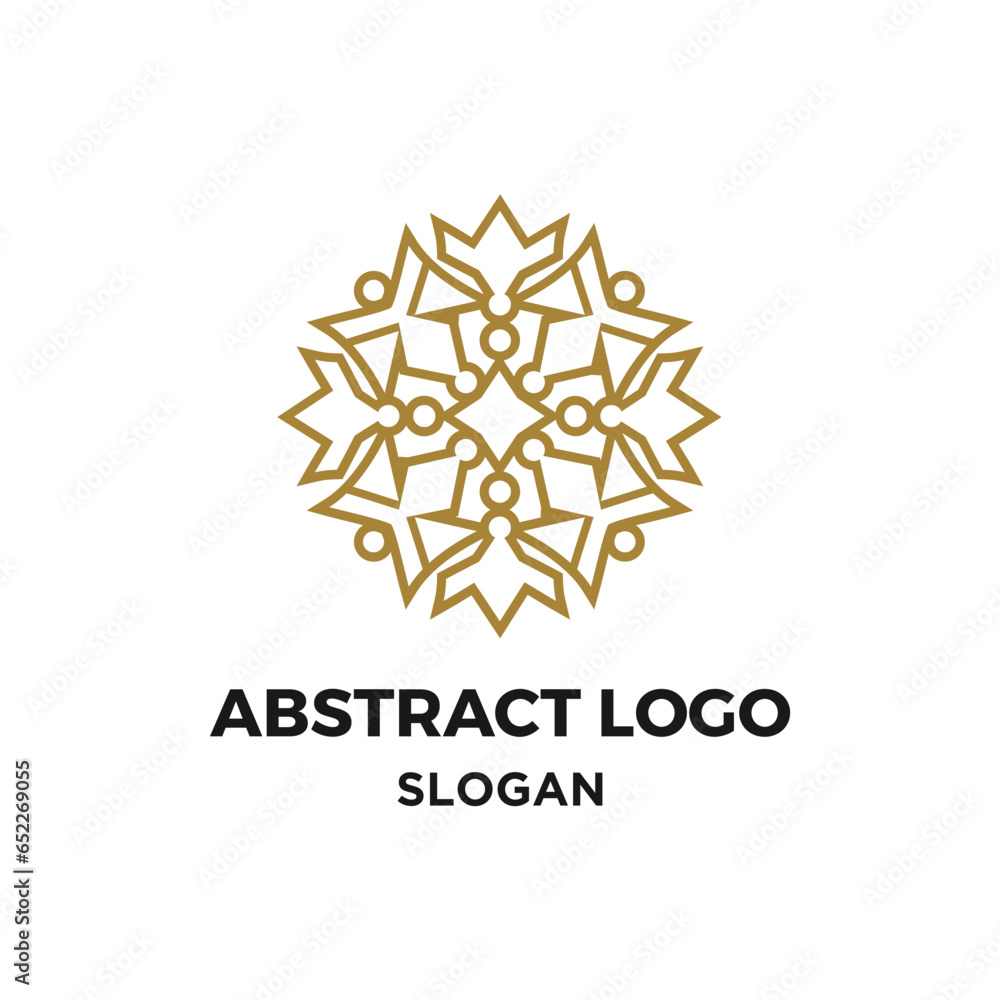 Abstract monoline logo vector Abstract monoline logo vector
