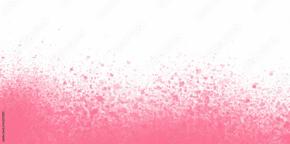 Rose Pink splash of color isolated on transparent Light background. Abstract pink powder explosion with particles. Colorful dust cloud explode, paint holi, mist splash effect. 