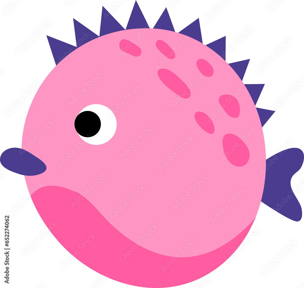 Fototapeta premium Cute hand drawn fish.