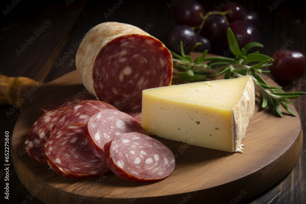 Salami and cheese generative AI Salami and cheese generative AI