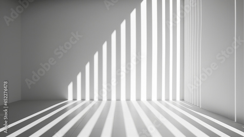 Abstract light and shadow on a white wall.