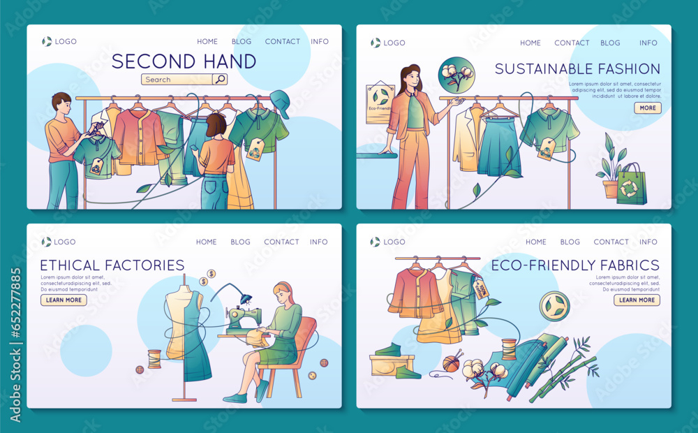 Sustainable Fashion Landing Pages Sustainable Fashion Landing Pages