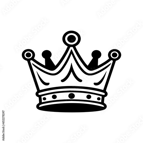 Royal crown isolated king or queen symbol. Vector monarch or emperor headwear, royalty sign	