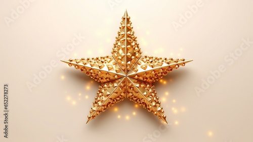gold christmas star background