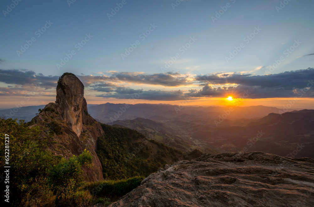 Scenic view of Pedra do Bau, in Sao Bento do Sapucai, Sao Paulo, Brazil