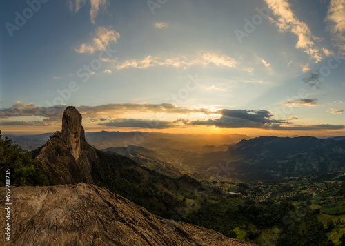 Scenic view of Pedra do Bau, in Sao Bento do Sapucai, Sao Paulo, Brazil