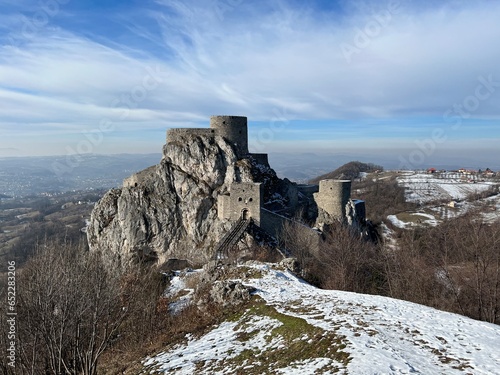 Beautiful shot of Srebrenik Fortress in Bosnia and Herzegovina photo