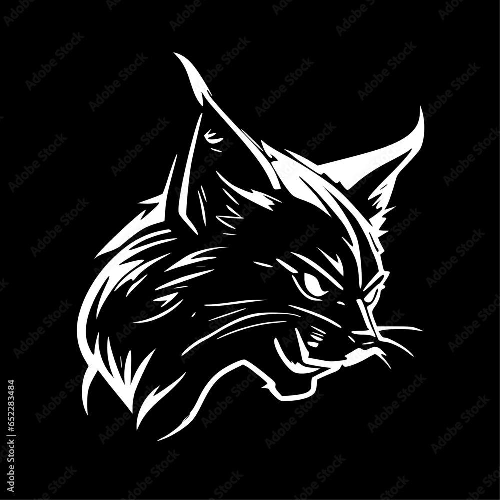 Obraz premium Wildcat - Minimalist and Flat Logo - Vector illustration