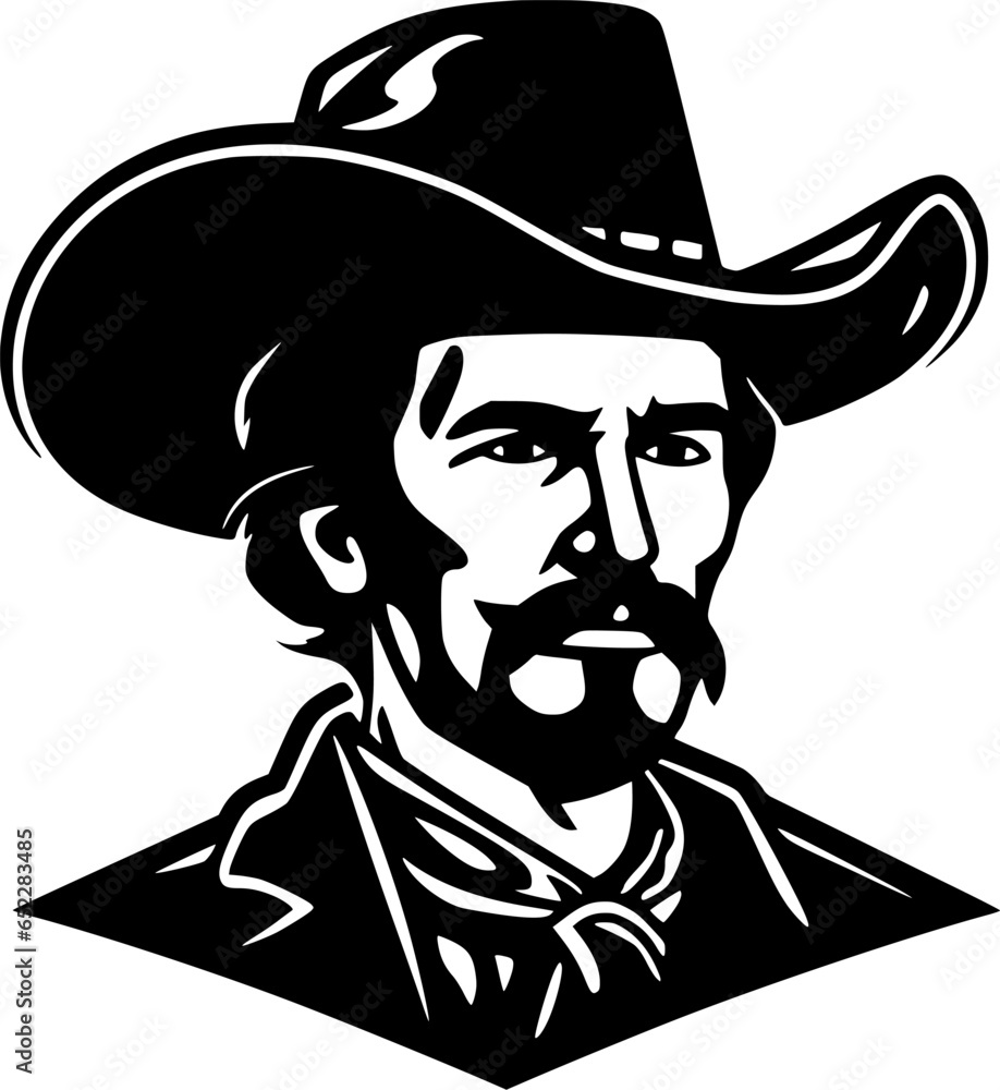Western - Minimalist and Flat Logo - Vector illustration Western - Minimalist and Flat Logo - Vector illustration