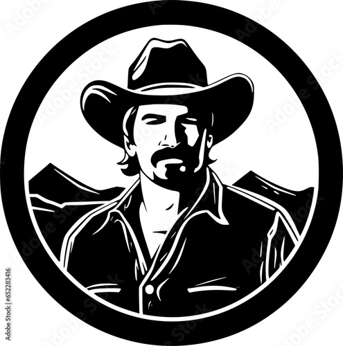 Western | Minimalist and Simple Silhouette - Vector illustration