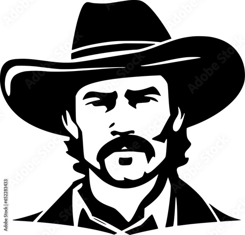 Western | Black and White Vector illustration