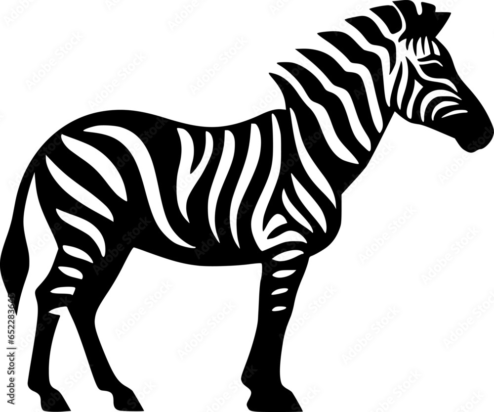 Fototapeta premium Zebra - High Quality Vector Logo - Vector illustration ideal for T-shirt graphic