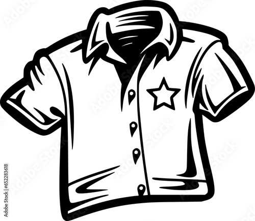 Shirt | Minimalist and Simple Silhouette - Vector illustration