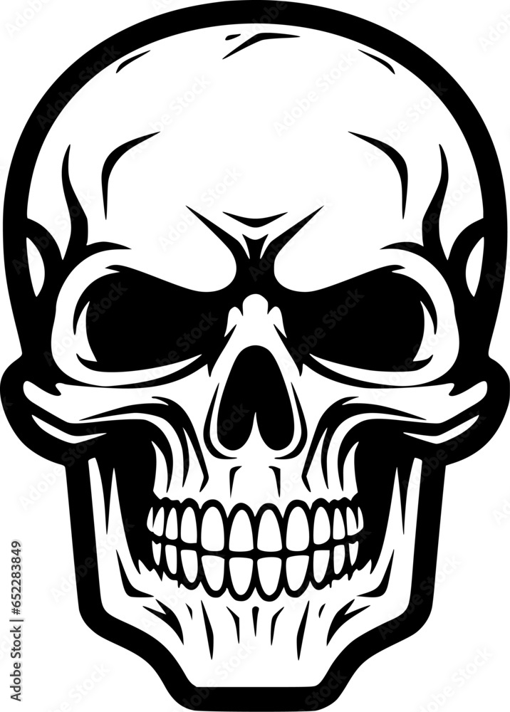 Fototapeta premium Skull - High Quality Vector Logo - Vector illustration ideal for T-shirt graphic