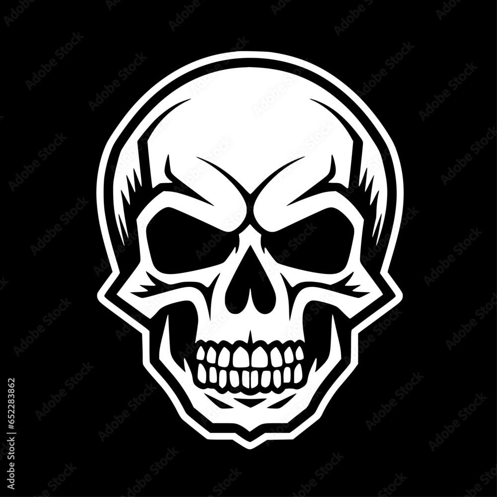 Skull - Minimalist and Flat Logo - Vector illustration Skull - Minimalist and Flat Logo - Vector illustration