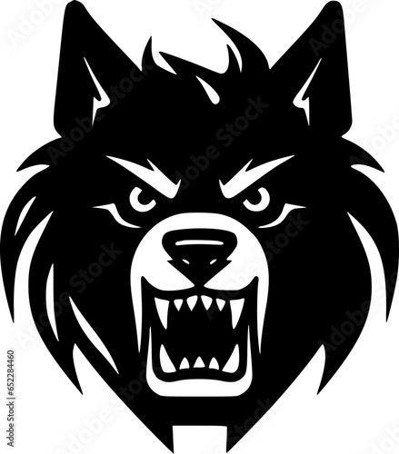 Dog - Black and White Isolated Icon - Vector illustration
